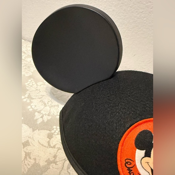 Disney Mickey Mouse Ears Hat Black Classic Retro Walt Disney World WDW - Picture 4 of 8